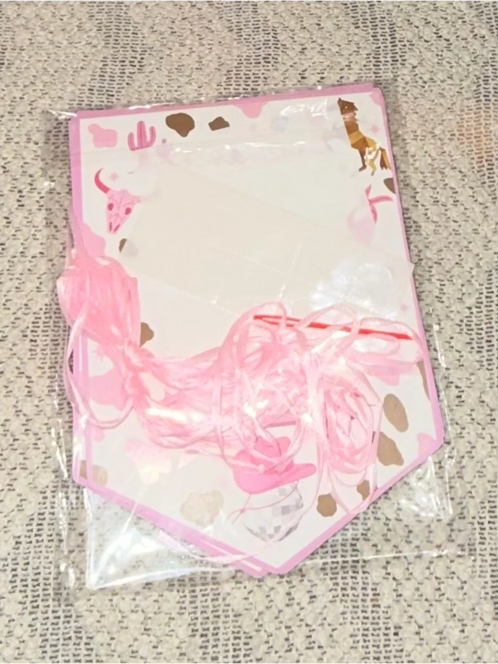 Baby Girl Monthly Milestone Photo Banner Newborn-12 Months Pink Cowgirl Western